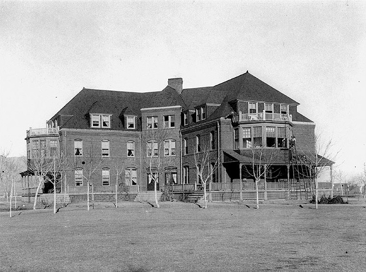 Glockner Sanitarium, northwest corner of Jefferson and Tejon Streets, Colorado Springs